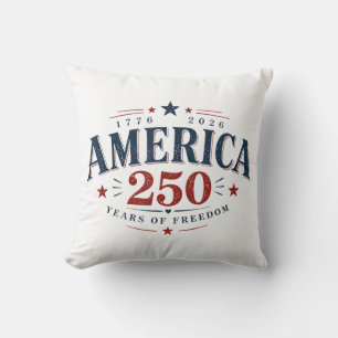 Amerika USA 250-årsjubileum, 250 år av frihet Kudde