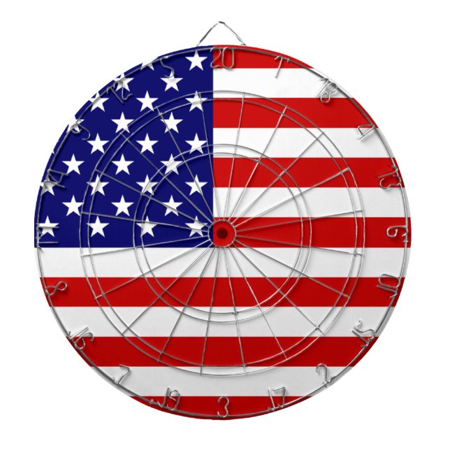 Amerika, USA flagga Darttavla (Framsidan)