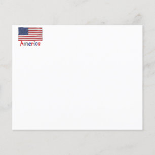 Amerika USA KIDS Flagga Flygblad