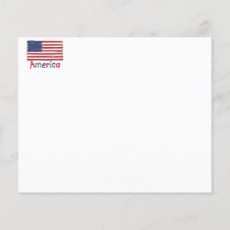 Amerika USA KIDS Flagga Flygblad