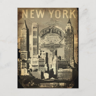 Amerika USA reser vintage New York Vykort