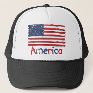 Amerika USA UNGEflagga Truckerkeps
