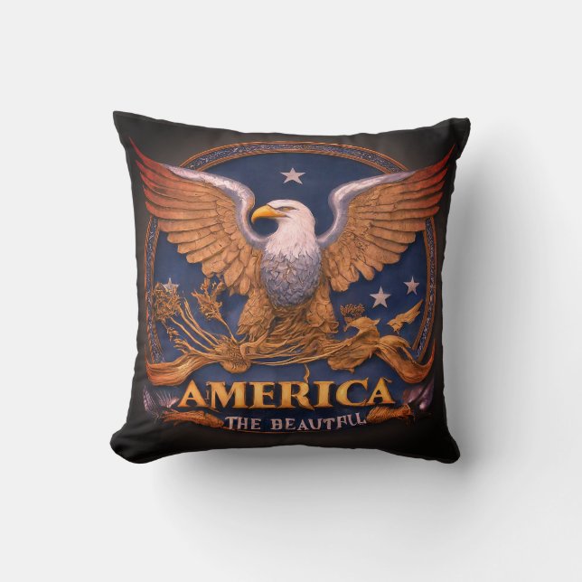 Amerika, vackra kudde (Framsida)