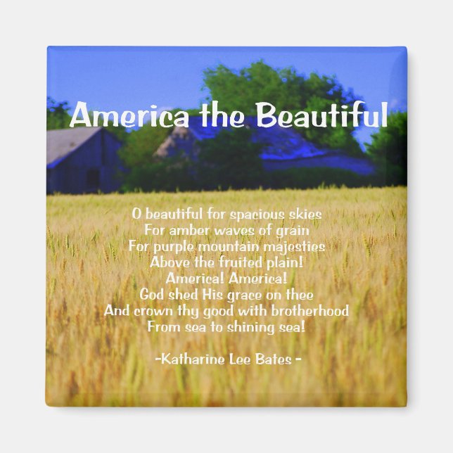 Amerika, vackra magnet (Framsidan)