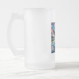 Amerika, vackra patriotiska Eagle Frosted Mugg