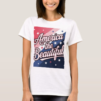 Amerika - vackra t shirt