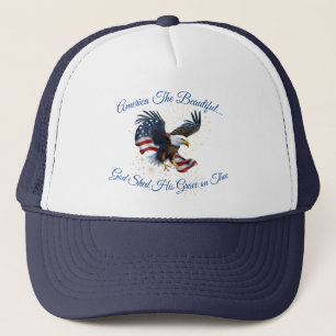 Amerika, vackra Truckerkepsen Eagle Flagga Keps