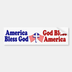 Amerika välsignar den gud… välsigna dig Amerika Bildekal