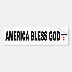 Amerika välsignar guden bildekal