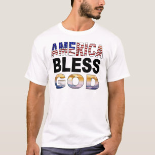 Amerika välsignar guden tee shirt