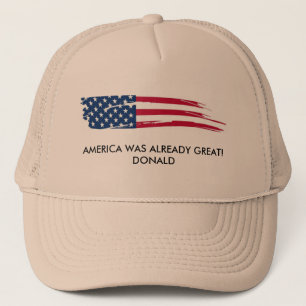 Amerika var redan underbar! Donald Truckerkeps