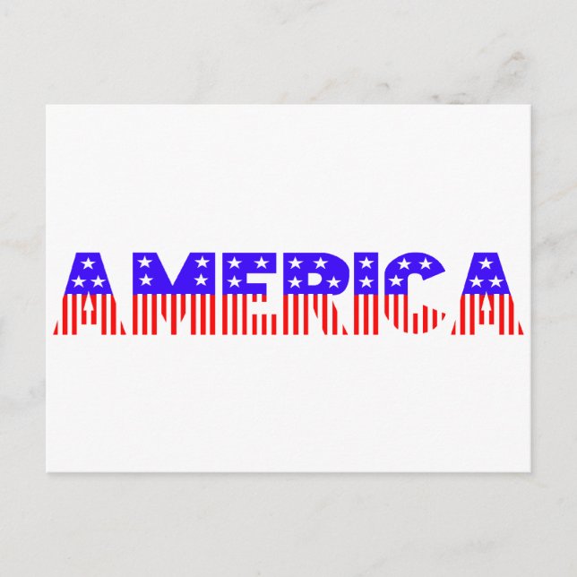 Amerika Vykort (Framsida)