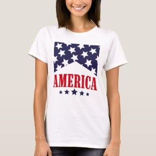 Amerika Western Fjärde juli T Shirt
