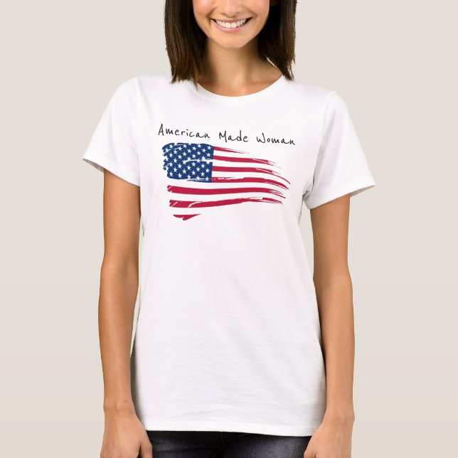 Amerikan 4:e july teeshirt t shirt (Framsida)