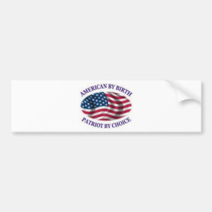 Amerikan av födelsepatrioten vid primat bildekal
