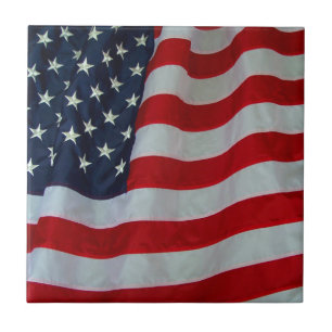 AMERIKAN FLAG-TILE KAKELPLATTA