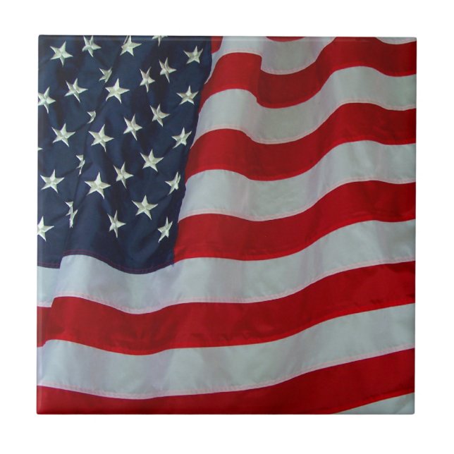 AMERIKAN FLAG-TILE KAKELPLATTA (Framsidan)