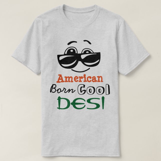 "Amerikan födda kalla Desi ", T-shirt (Design framsida)