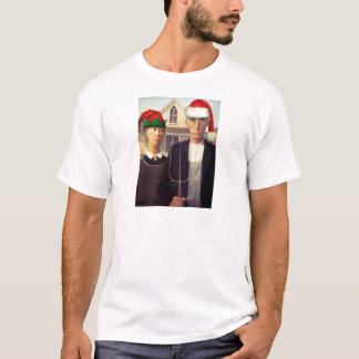 Amerikan gotiska Santas T Shirt