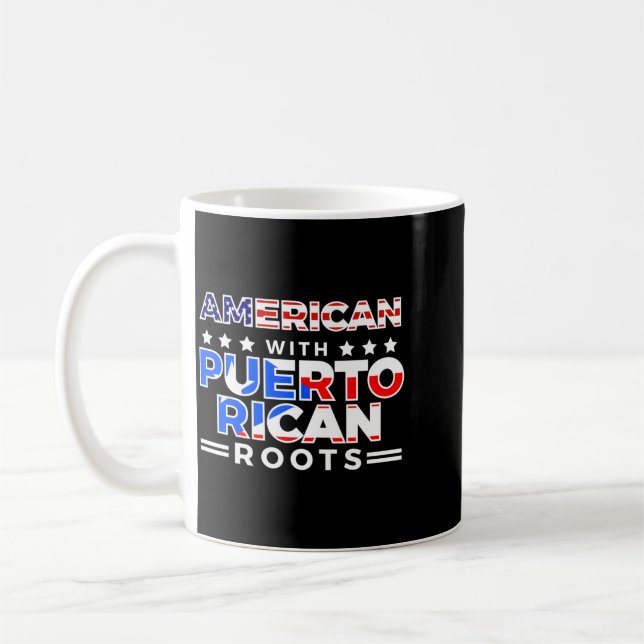 Amerikan med puertoricanska rötter kaffemugg (Vänster)