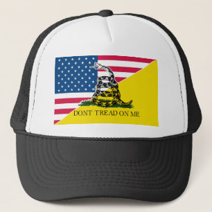 Amerikan och Gadsden flagga Keps
