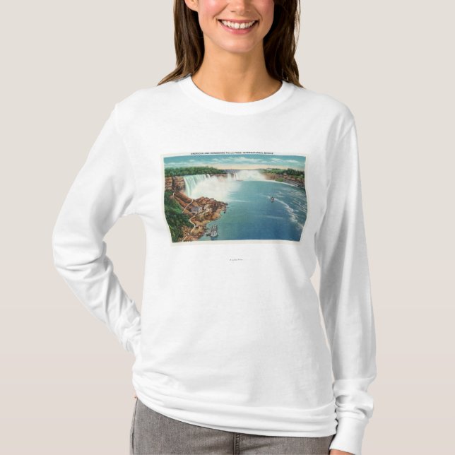 Amerikan- och hästskonedgångar t shirt (Framsida)