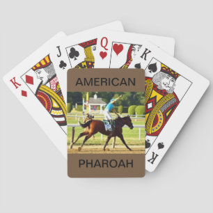 Amerikan Pharoah på ett däck av att leka kort Casinokort