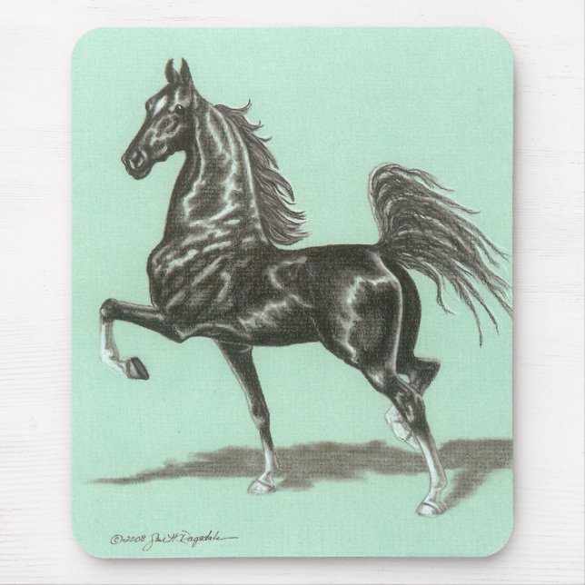 Amerikan Saddlebred Mousepad Musmatta (Framsidan)