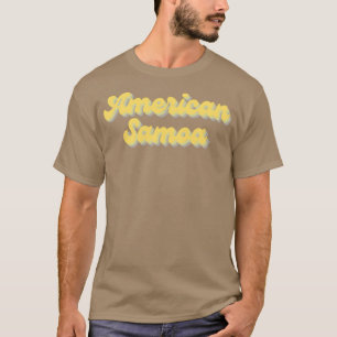 Amerikan samoa nationalpark honey gult funky re t shirt