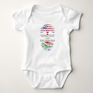 Amerikan som är fullvuxen med söder - afrikanen t-shirt