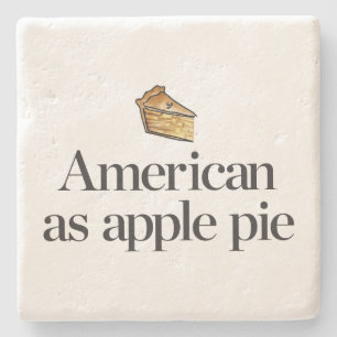 Amerikan som den Apple pajen Underlägg Sten