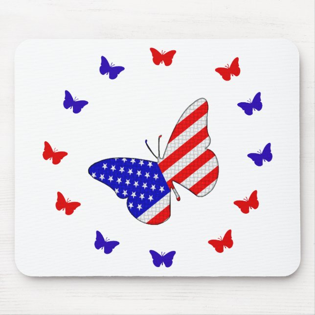 Amerikan vävd fjäril Mousepad Musmatta (Framsidan)