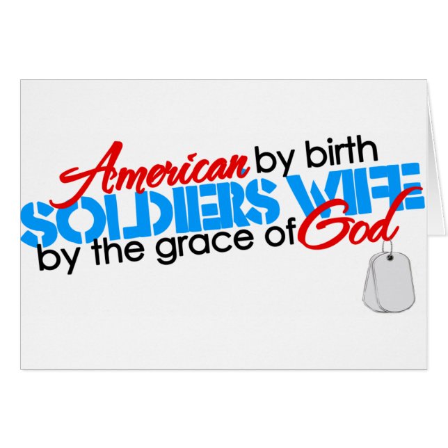 Amerikan vid födelse hälsningskort (Framsidan Horizontal)