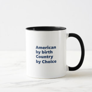 Amerikan vid födelse, land vid primat mugg