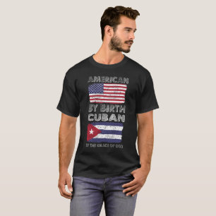 Amerikan vid födelsekuban vid nåd av gudarvet tee