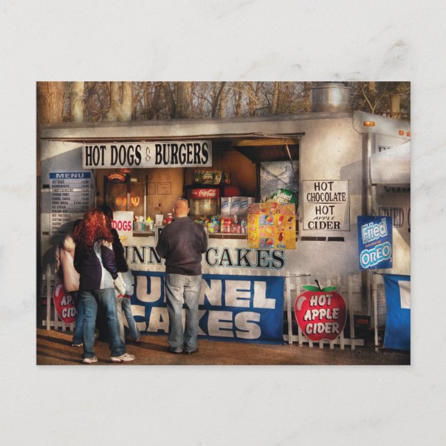 Amerikana - Hett hundar & trattcakes Vykort (Framsida)