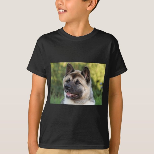 AmerikanAkita hund Tee (Framsida)