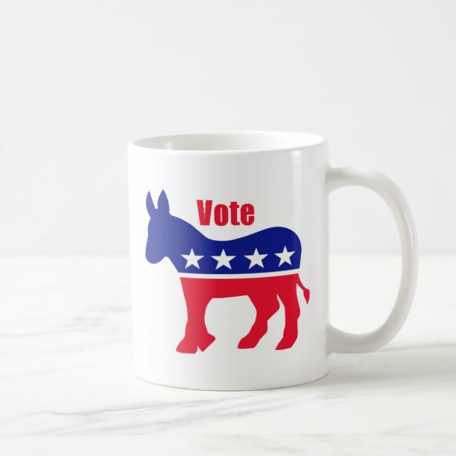 Amerikanåsnan med "röstar ", kaffemugg (Höger)