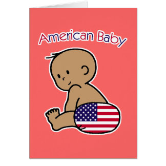 Amerikanbaby Hälsningskort
