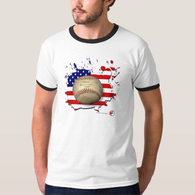 Amerikanbaseball T Shirt (Framsida)