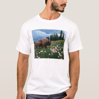 AmerikanBison - "ingen Time för blommor ", T-shirt