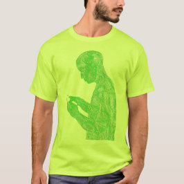 Amerikanbön 50/50 (neongult med neongrönt) t-shirt