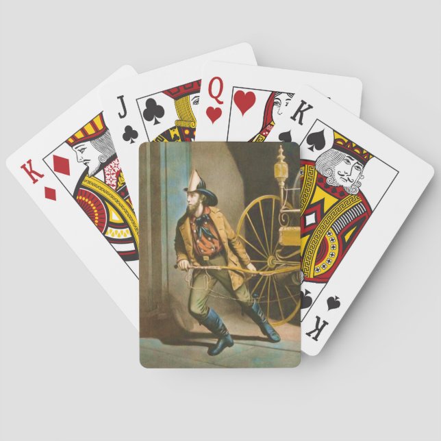 Amerikanbrandmanstilen 2 spelkort (Baksidan)