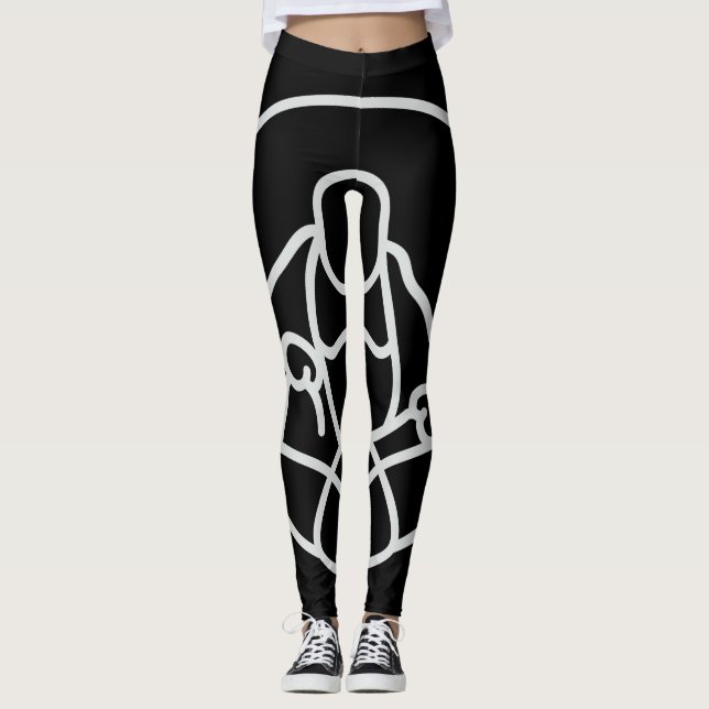 AmerikanBuddha Co. original- kvinna damasker Leggings (Framsida)