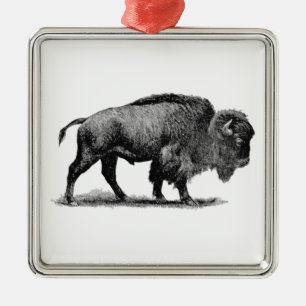 Amerikanbuffel Julgransprydnad Metall