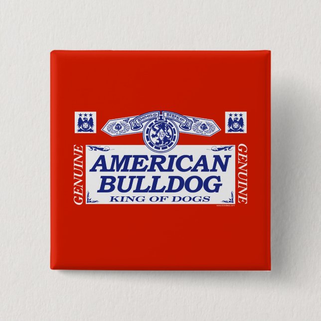 Amerikanbulldogg Knapp (Framsida)