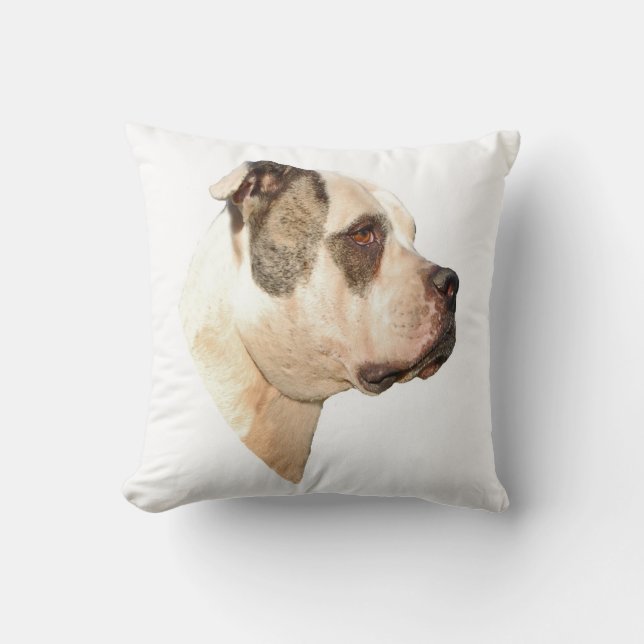 Amerikanbulldogg Pillow2 Kudde (Framsida)
