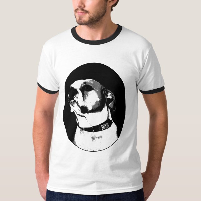 Amerikanbulldoggt-skjorta T Shirt (Framsida)