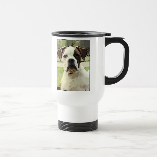 Amerikanbulldoggtravel mug resemugg (Höger)
