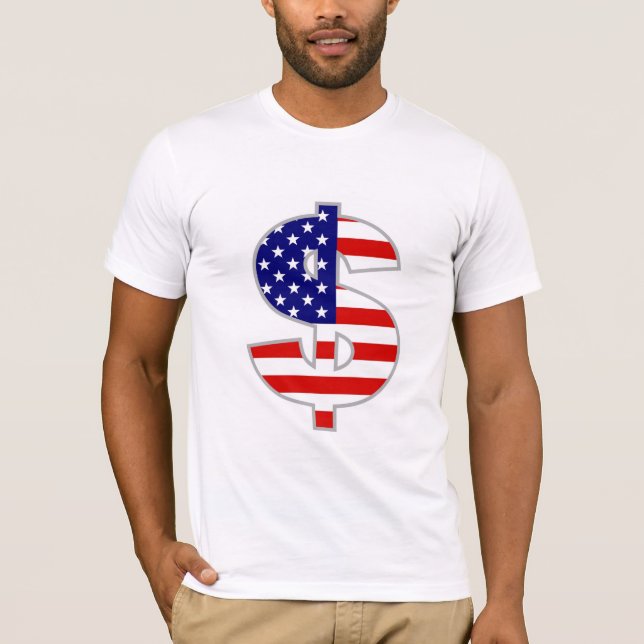Amerikandollar Tee Shirt (Framsida)